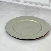 Sousplat Prata em PVC 33cm - Ela Decora